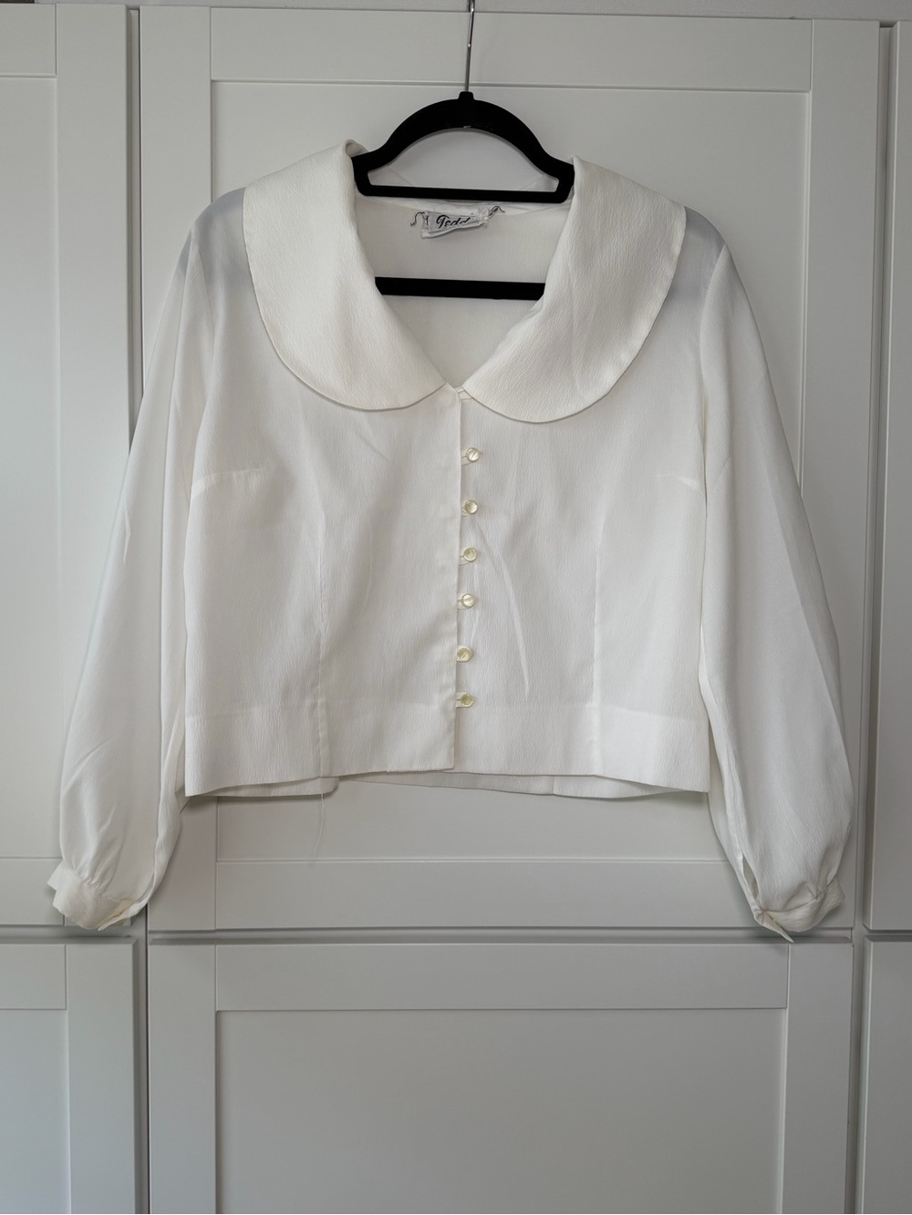 Teddi of California Vintage 80’s Victorian Peasant Cottage Button Up Blouse